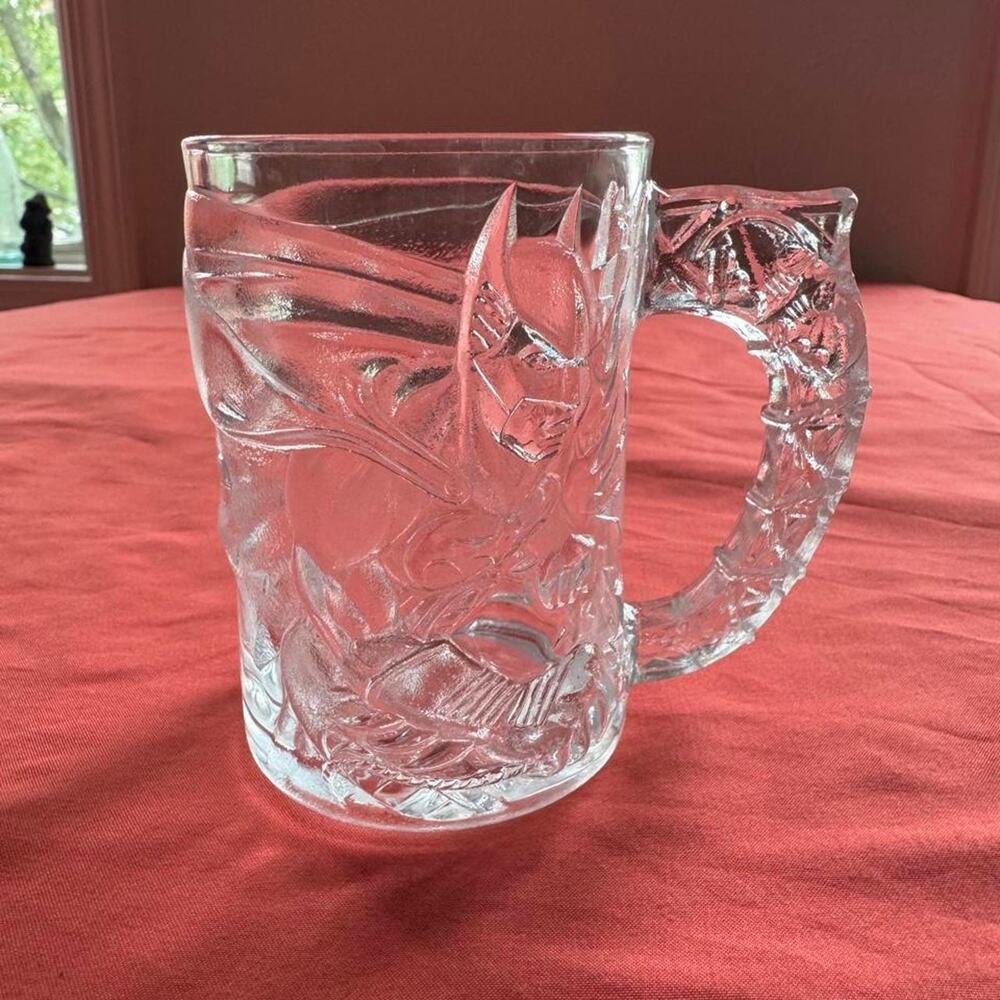1995 Glass McDonalds Batman Forever Promotional Mug